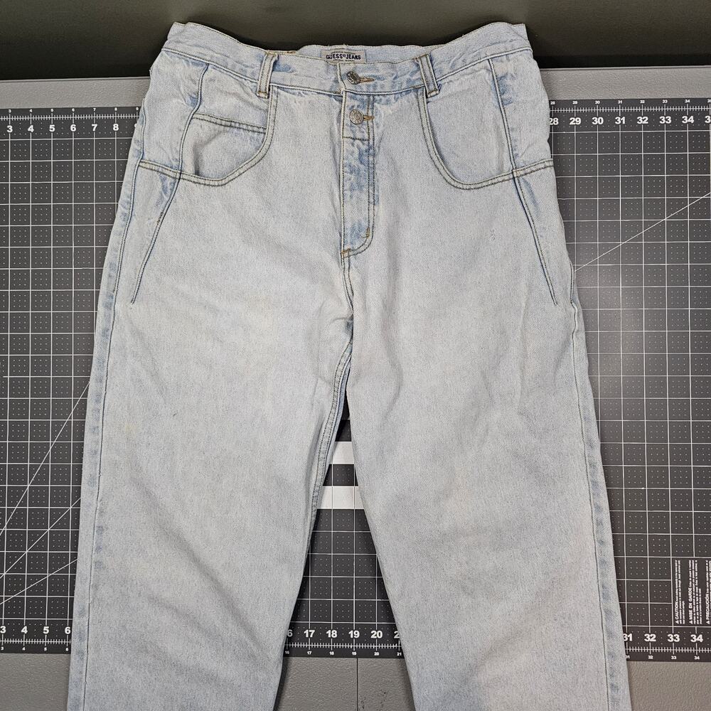 Vintage Guess Pascal Jeans Mens 33x34 High Waist Tapered 10075 80s 90s Relaxed